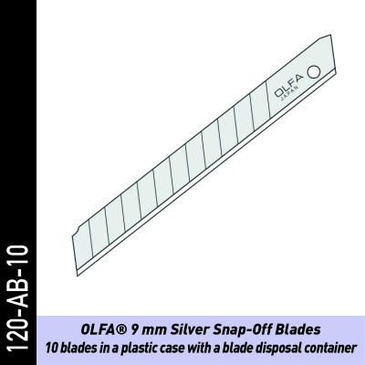 OLFA® 9 mm | Silver Snap - set 10