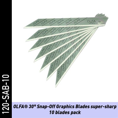 OLFA 30° Snap-Off Graphics Blades