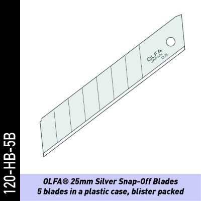 OLFA® 25 mm Silver Snap - SET 5