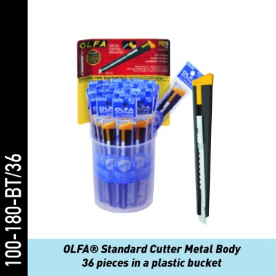 OLFA® Cutter Metal Body - 36 PEZZI