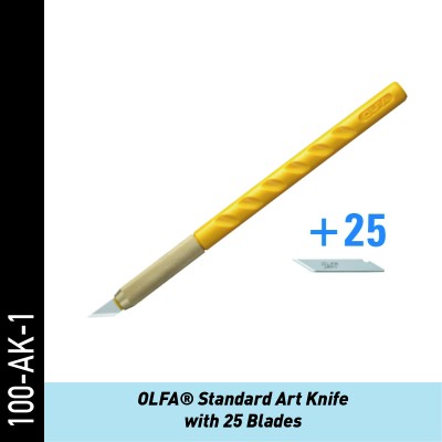 OLFA® Standard Art Knife with 25 Blades